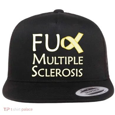 F Multiple Sclerosis Flat Bill Trucker Hat