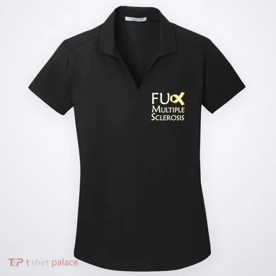 F Multiple Sclerosis Women's Dry Zone Grid Polo