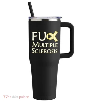 F Multiple Sclerosis 40oz Vacuum Insulated Stainless Steel Travel Tumbler