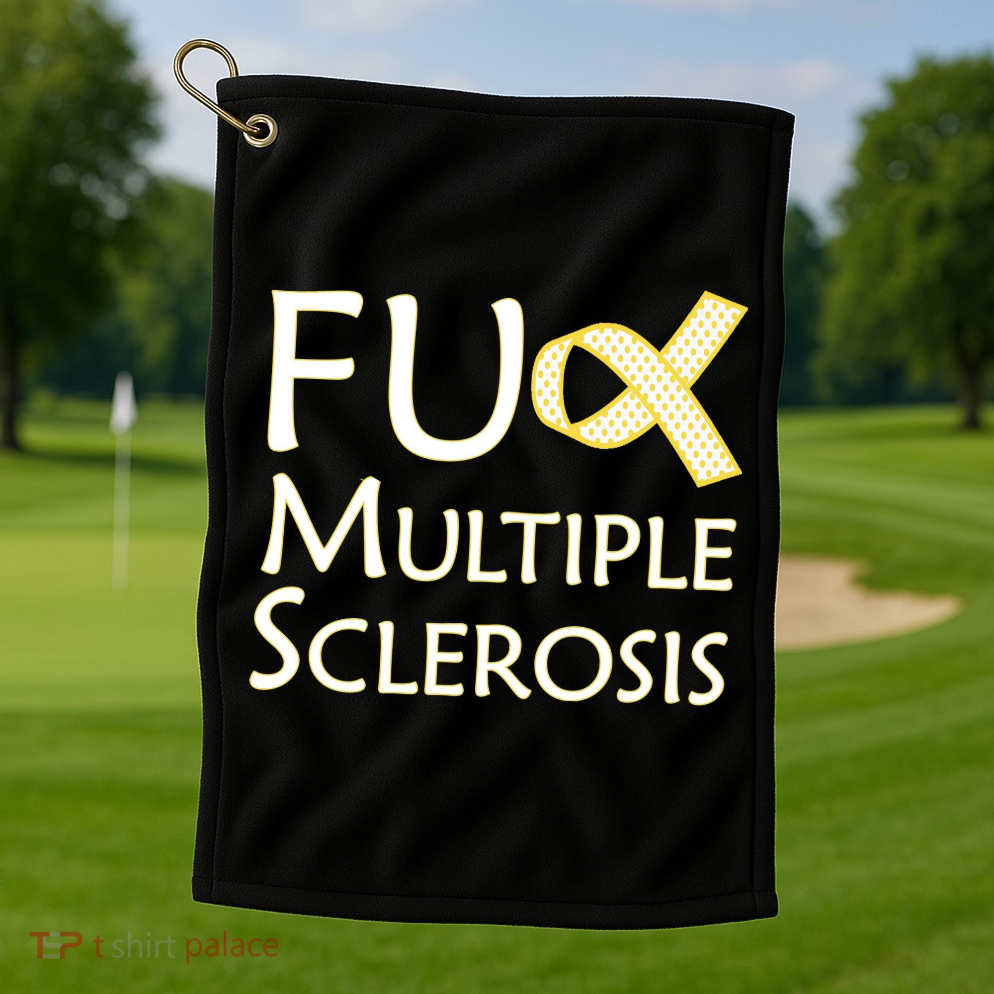 F Multiple Sclerosis Golf Towel