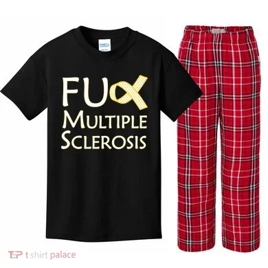 F Multiple Sclerosis Kids Plaid Pajama Set