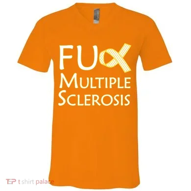 F Multiple Sclerosis V-Neck T-Shirt