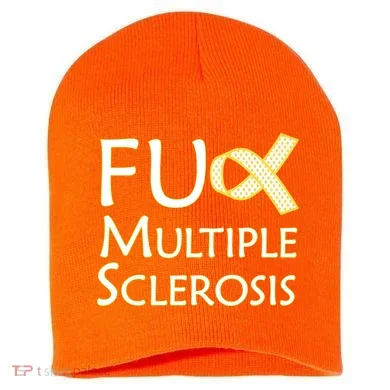 F Multiple Sclerosis Short Acrylic Beanie