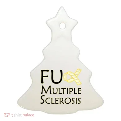 F Multiple Sclerosis Ceramic Ornament