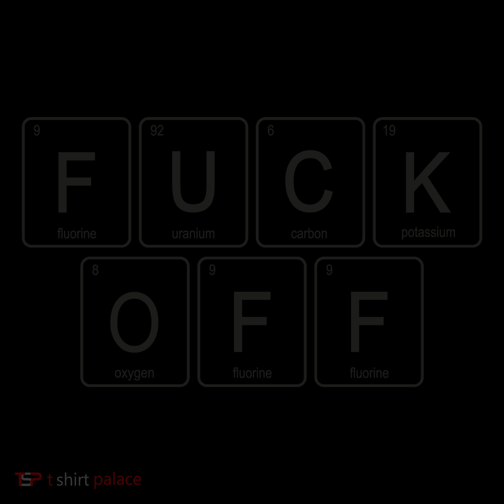 F Off Periodic Table Coffee Mug