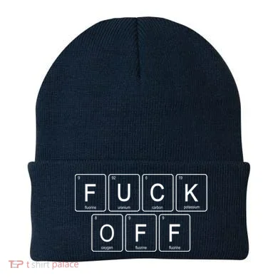 F Off Periodic Table Beanie