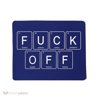 F Off Periodic Table Mousepad