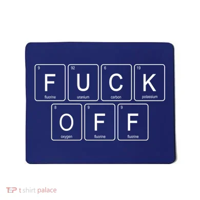 F Off Periodic Table Mousepad