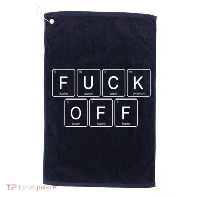F Off Periodic Table Golf Towel