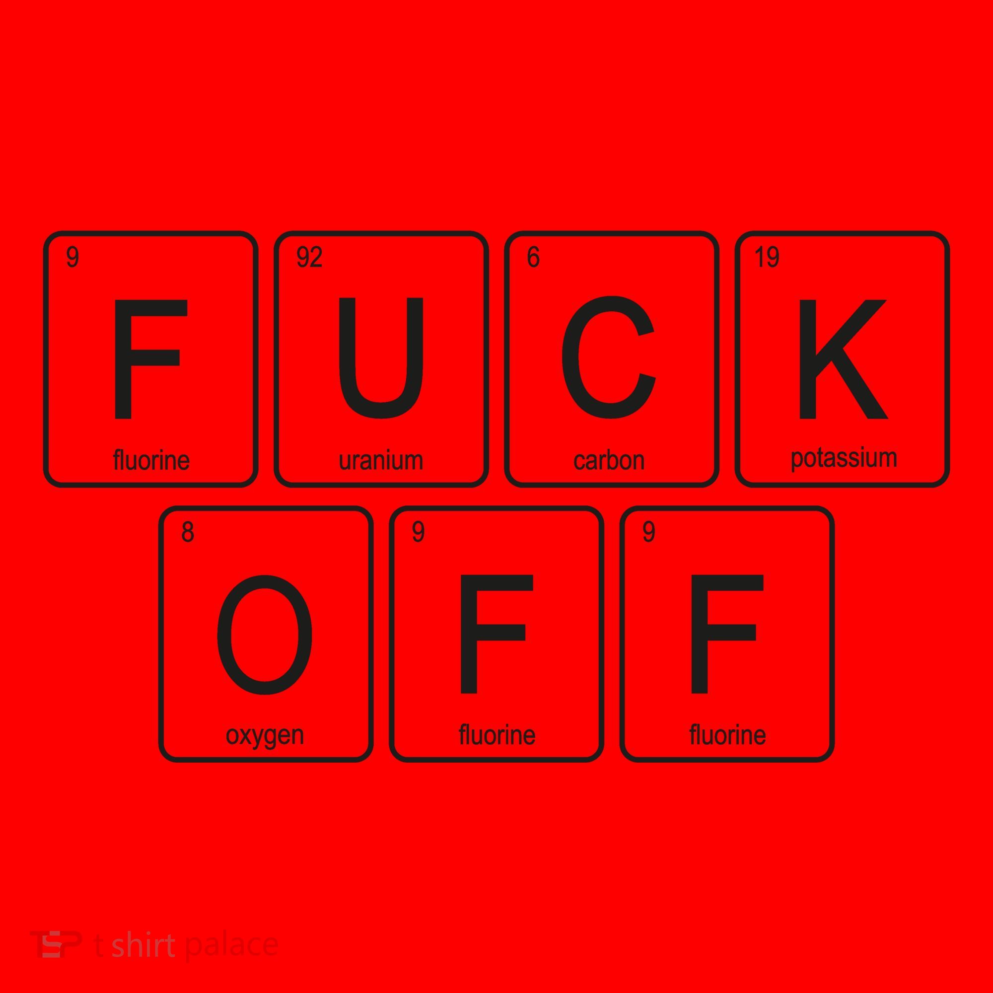 F Off Periodic Table Santa Hat