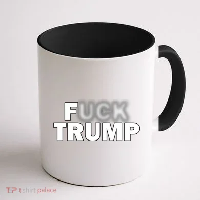F Trump Blurry Logo Coffee Mug back