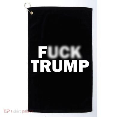 F Trump Blurry Logo Golf Towel