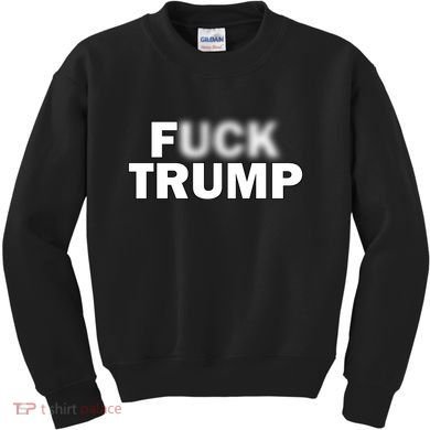 F Trump Blurry Logo Kids Sweatshirt