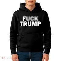 F Trump Blurry Logo Kids Hoodie thumb 4
