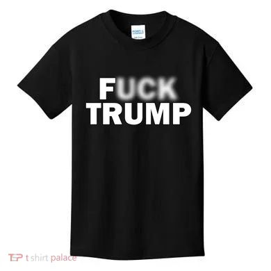 F Trump Blurry Logo Kids T-Shirt