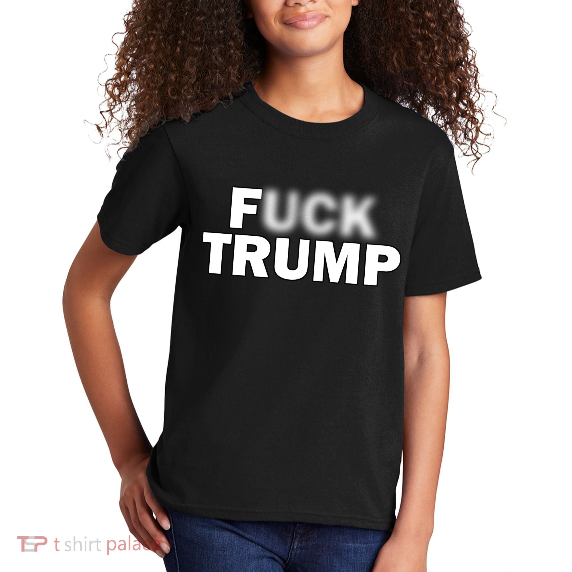 F Trump Blurry Logo Kids T-Shirt