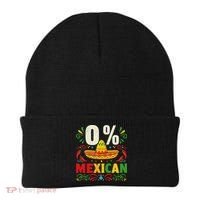 Funny 0 Percent Mexican Fiesta Mexico Party Cinco De Mayo Beanie thumb 0