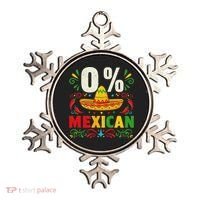 Funny 0 Percent Mexican Fiesta Mexico Party Cinco De Mayo Ornament thumb 0