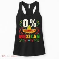 Funny 0 Percent Mexican Fiesta Mexico Party Cinco De Mayo Women's Tank Top thumb 0