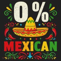 Funny 0 Percent Mexican Fiesta Mexico Party Cinco De Mayo Hat thumb 2