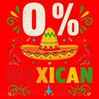 Funny 0 Percent Mexican Fiesta Mexico Party Cinco De Mayo Santa Hat thumb 1