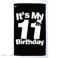 Funny 11th Birthday It's My 11th Birthday 11 Year Old Birthday Golf Towel thumb 0