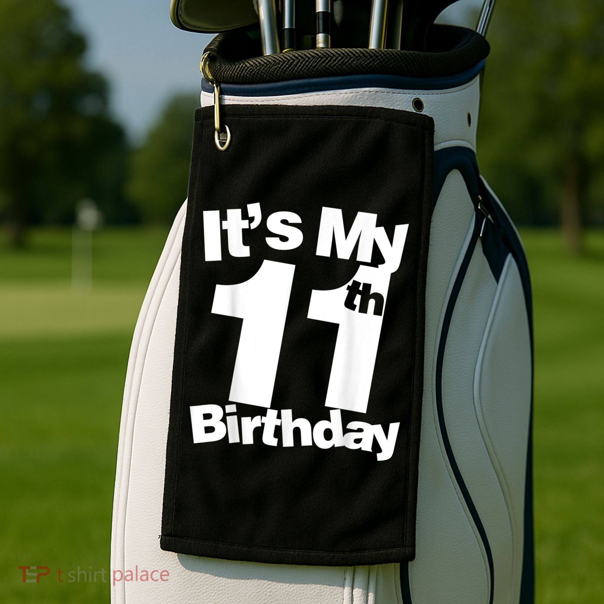 Funny 11th Birthday It's My 11th Birthday 11 Year Old Birthday Golf Towel