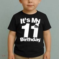 Funny 11th Birthday It's My 11th Birthday 11 Year Old Birthday Toddler T-Shirt thumb 2