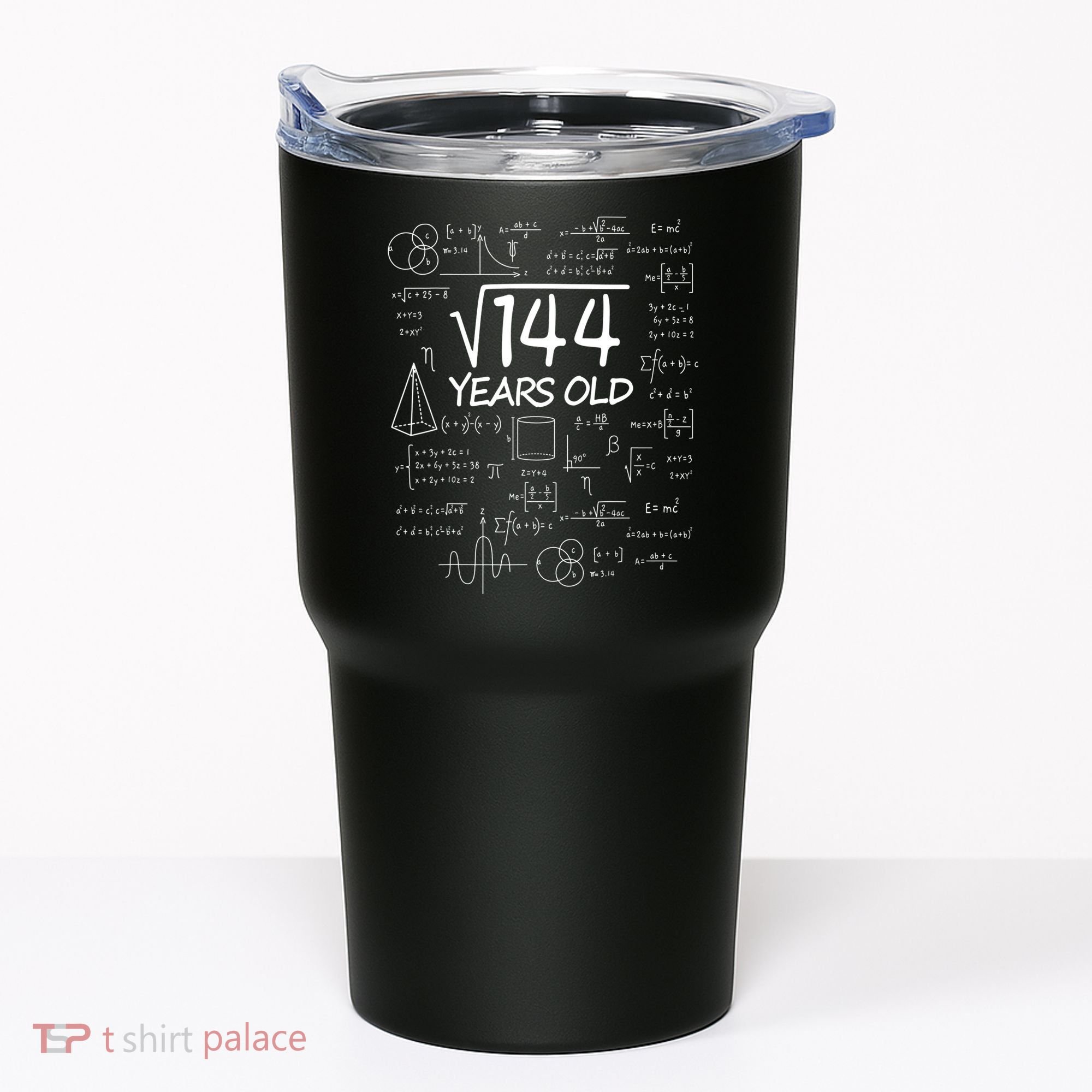 Funny 12th Birthday 144 Math Square Root Tumbler