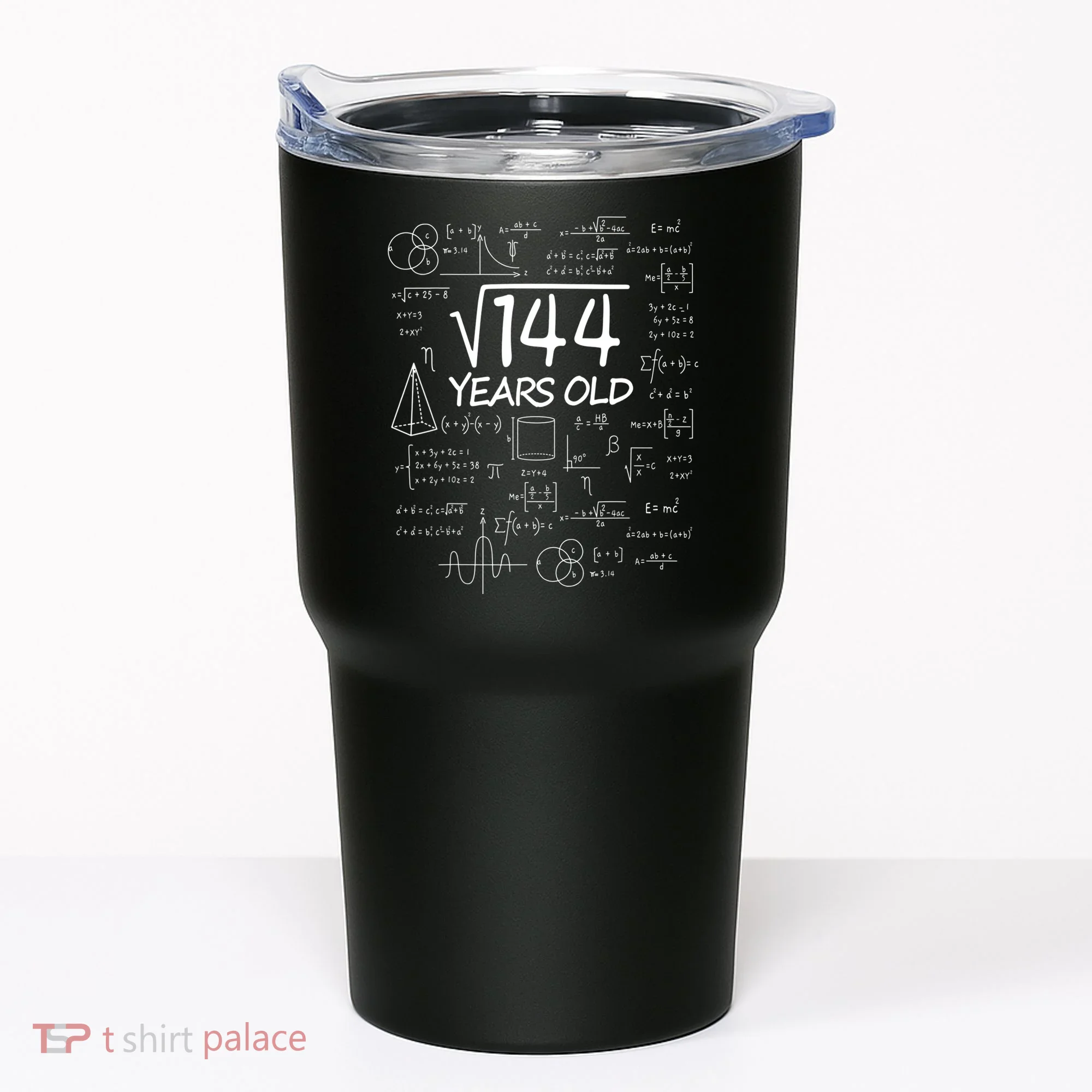 Funny 12th Birthday 144 Math Square Root Tumbler