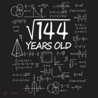 Funny 12th Birthday 144 Math Square Root Tumbler thumb 3