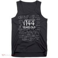Funny 12th Birthday 144 Math Square Root Tank Top thumb 0