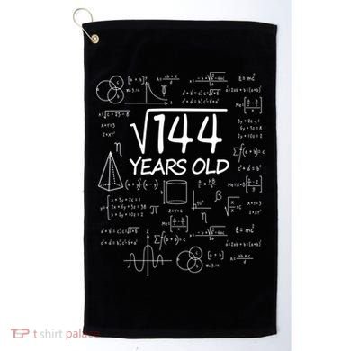 Funny 12th Birthday 144 Math Square Root Golf Towel