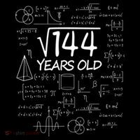 Funny 12th Birthday 144 Math Square Root Kids Long Sleeve Shirt thumb 2