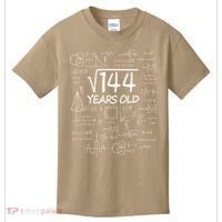 Funny 12th Birthday 144 Math Square Root Kids T-Shirt thumb 0