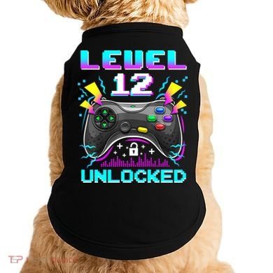 Funny 12th Birthday Video Game Gift Birthday Gaming Doggie Tank