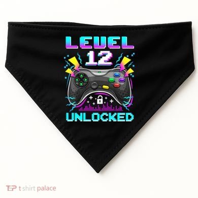 Funny 12th Birthday Video Game Gift Birthday Gaming USA-Made Doggie Bandana