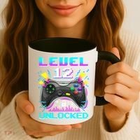 Funny 12th Birthday Video Game Gift Birthday Gaming Coffee Mug thumb 3