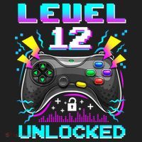 Funny 12th Birthday Video Game Gift Birthday Gaming Beanie thumb 2