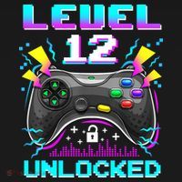 Funny 12th Birthday Video Game Gift Birthday Gaming Women's Hoodie thumb 2