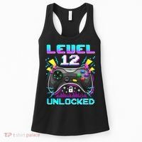Funny 12th Birthday Video Game Gift Birthday Gaming Women's Tank Top thumb 0