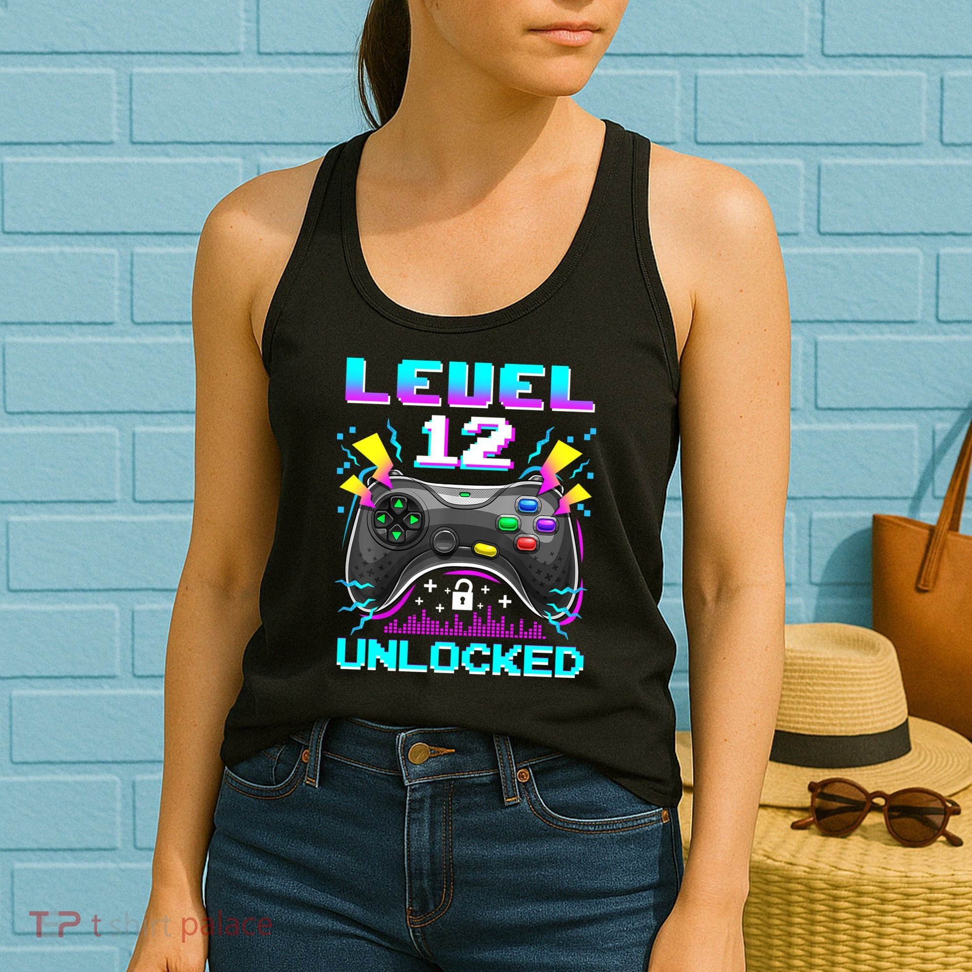 Funny 12th Birthday Video Game Gift Birthday Gaming Women's Tank Top