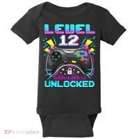 Funny 12th Birthday Video Game Gift Birthday Gaming Baby Bodysuit thumb 0