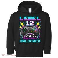 Funny 12th Birthday Video Game Gift Birthday Gaming Toddler Hoodie thumb 0