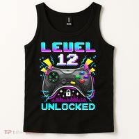 Funny 12th Birthday Video Game Gift Birthday Gaming Tank Top thumb 2