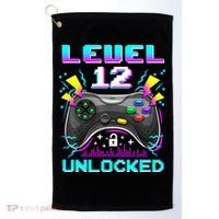 Funny 12th Birthday Video Game Gift Birthday Gaming Golf Towel thumb 0