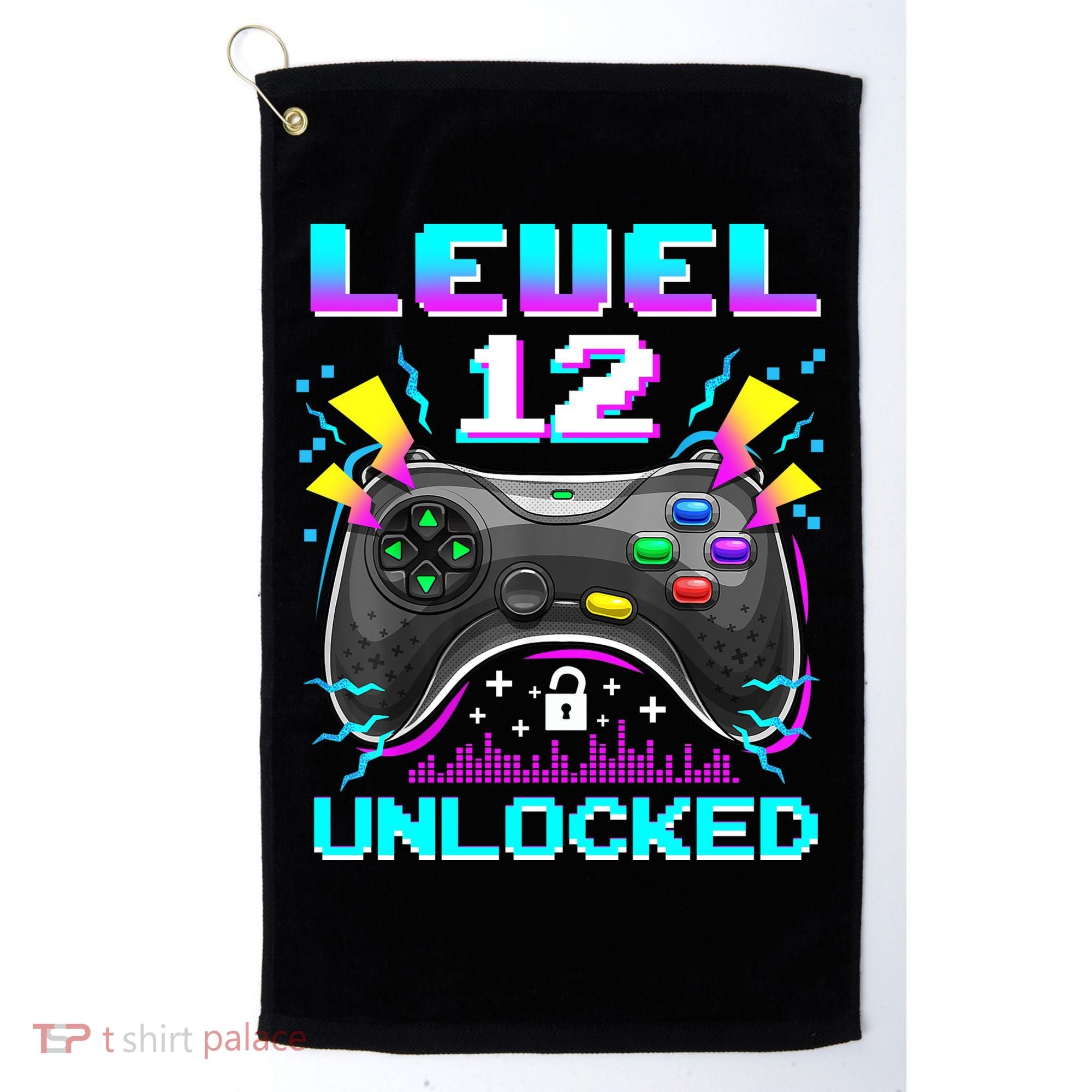 Funny 12th Birthday Video Game Gift Birthday Gaming Golf Towel