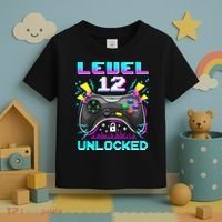 Funny 12th Birthday Video Game Gift Birthday Gaming Toddler T-Shirt thumb 3
