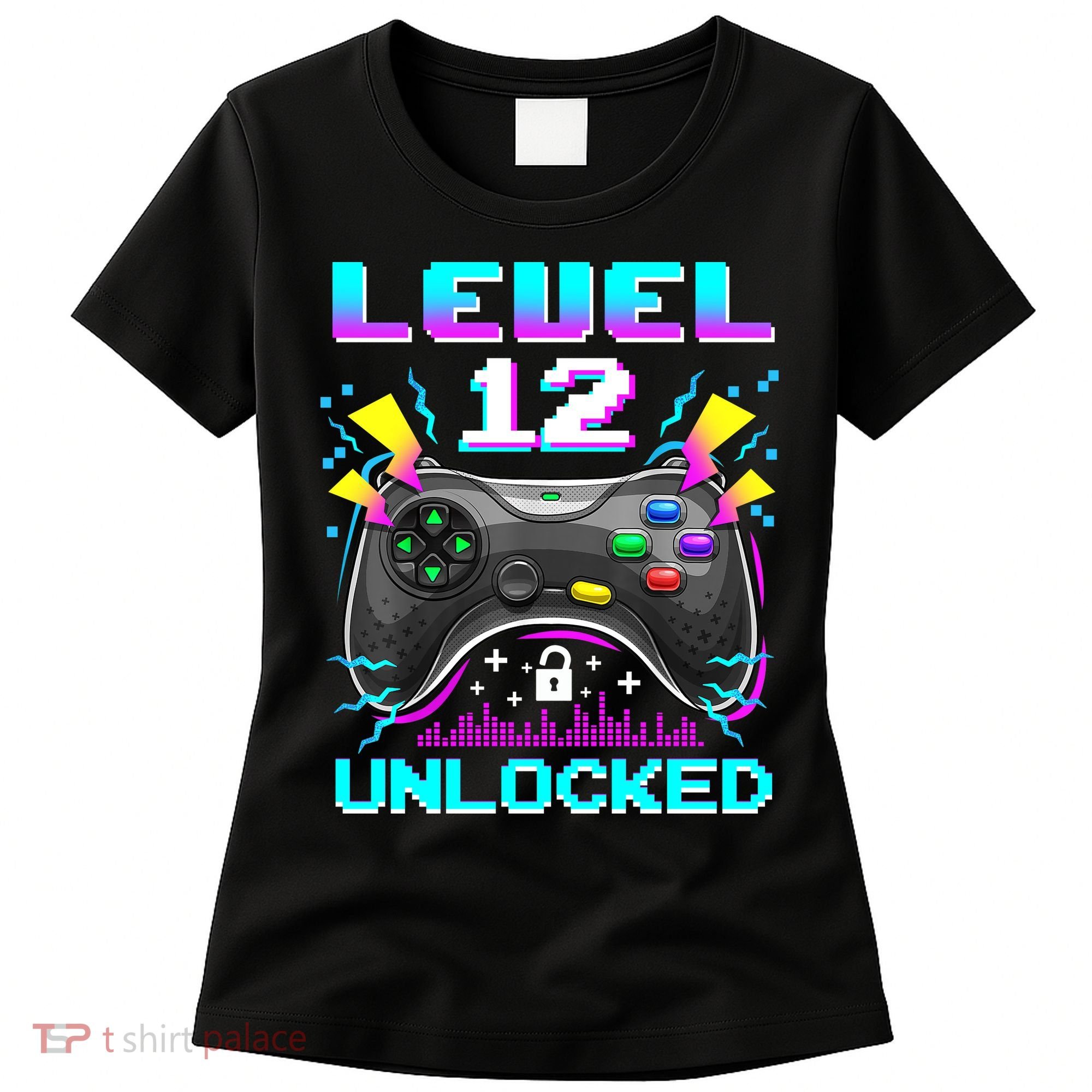Funny 12th Birthday Video Game Gift Birthday Gaming Women's T-Shirt
