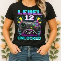 Funny 12th Birthday Video Game Gift Birthday Gaming Women's T-Shirt thumb 2